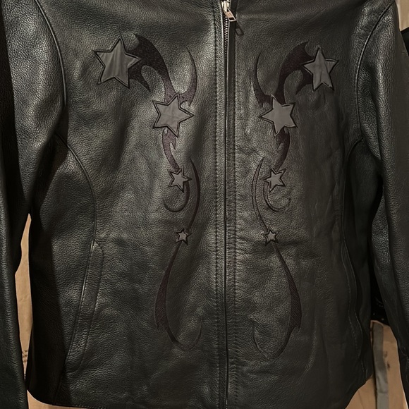star vintage leather jacket - Picture 2 of 4